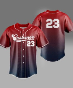 [B-01] Hot Trend Custom Gradient Baseball Jersey Shirt Men's Button Blank Baseball Sports Wear